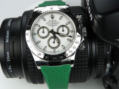 Rolex Daytona Style - 20/16mm Breathable Rubber Strap (7 colors)